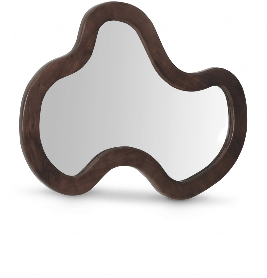 Brown Oblique Mirror from Meridian - Luna Furniture