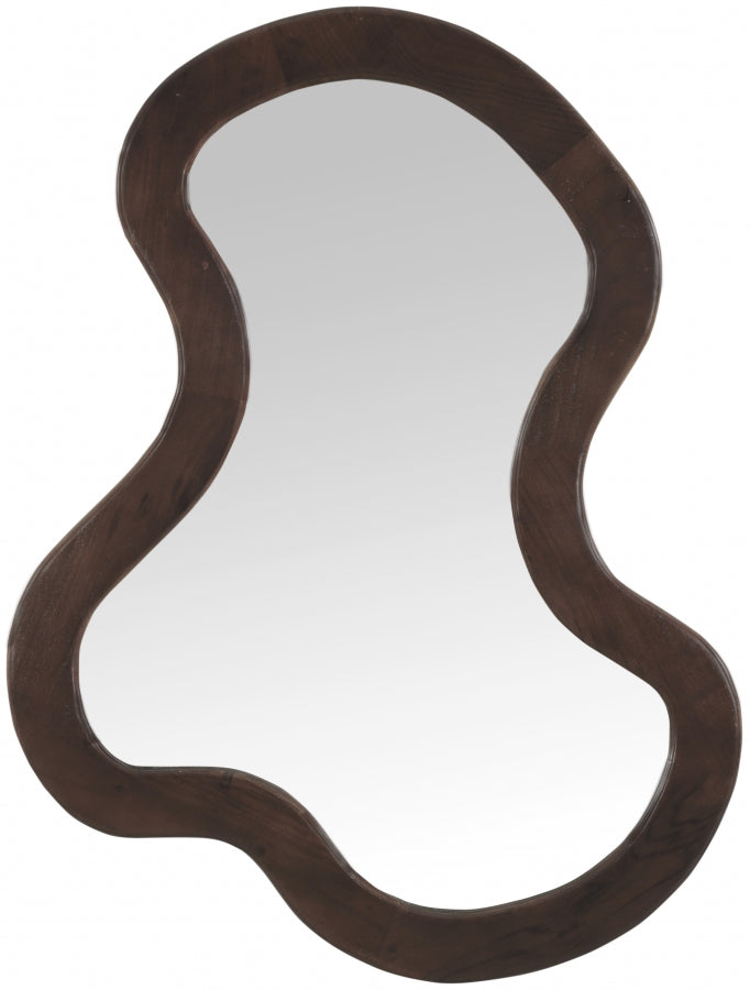 Brown Oblique Mirror from Meridian - Luna Furniture