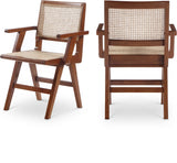 Preston Brown Dining Chair, Set of 2 from Meridian - Luna Furniture