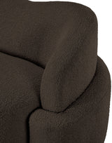 Brown Principessa Boucle Fabric Living Room Chair from Meridian - Luna Furniture