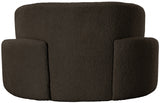 Brown Principessa Boucle Fabric Living Room Chair from Meridian - Luna Furniture