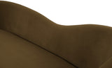 Ritz Brown Velvet Sofa from Meridian - Luna Furniture