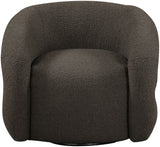 Brown Roxbury Boucle Fabric Dining Chair / Accent Chair from Meridian - Luna Furniture