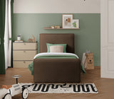 Brown Sloan Velvet Twin Bed from Meridian - Luna Furniture