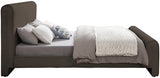 Brown Stylus Boucle Fabric Queen Bed from Meridian - Luna Furniture