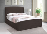 Tess Brown Velvet King Bed from Meridian - Luna Furniture