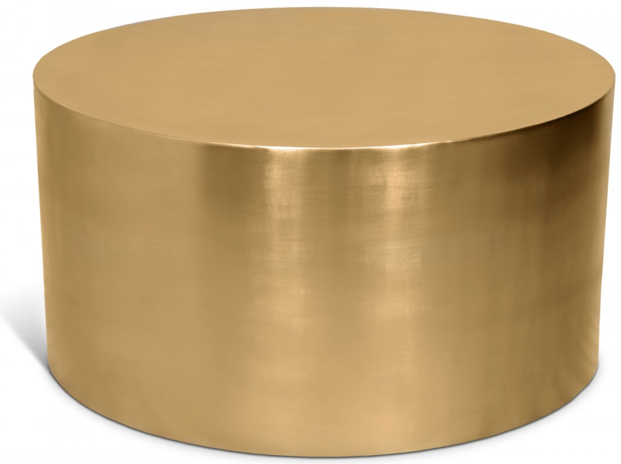 Cylinder Brushed Coffee Table from Meridian - Luna Furniture