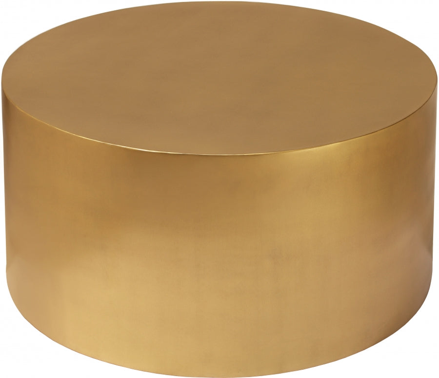 Cylinder Brushed Coffee Table from Meridian - Luna Furniture