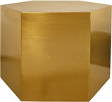 Hexagon Brushed Gold Modular Coffee Table from Meridian - Luna Furniture