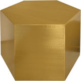 Hexagon Brushed Gold Modular Coffee Table from Meridian - Luna Furniture