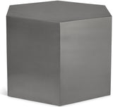 Hexagon Brushed Chrome Modular Coffee Table from Meridian - Luna Furniture