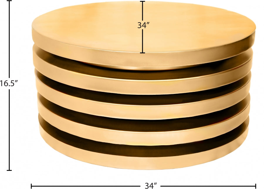 Levels Brushed Coffee Table from Meridian - Luna Furniture