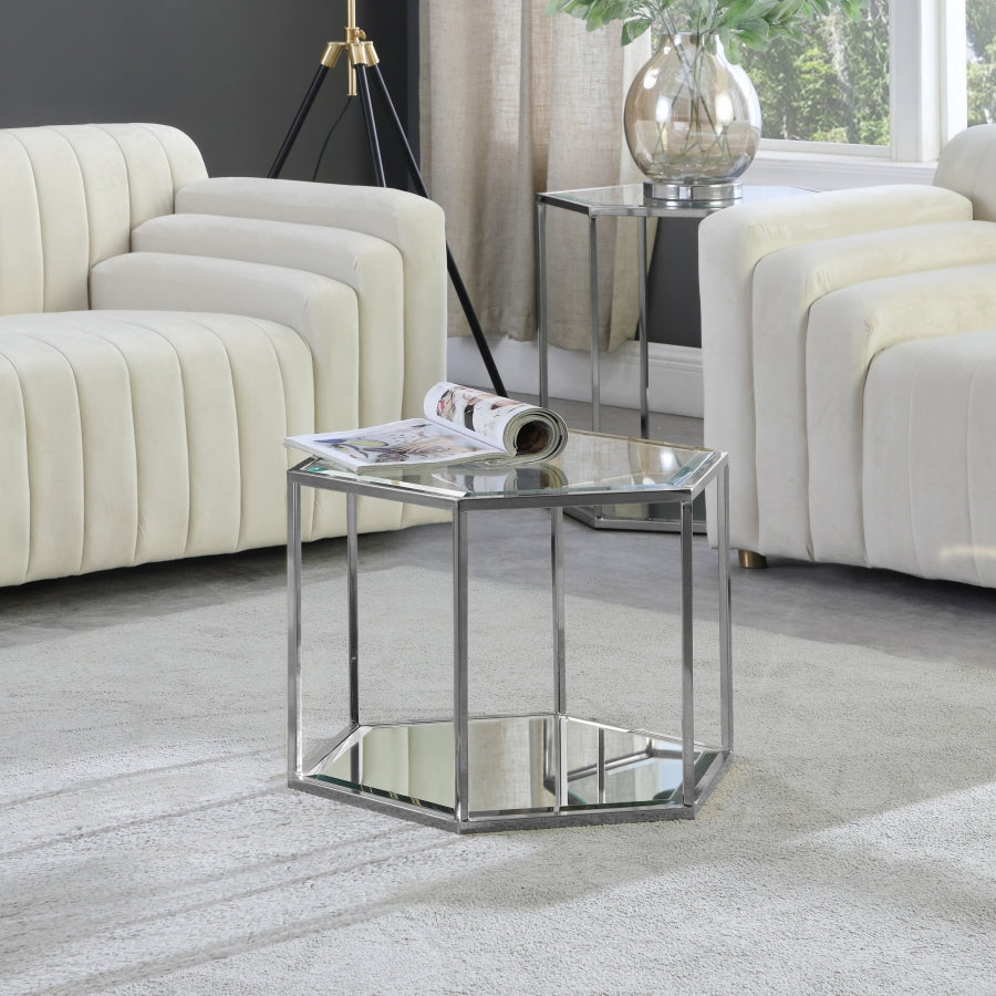 Sei Chrome Coffee Table from Meridian - Luna Furniture