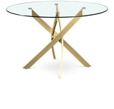 Xander Brushed Round 48" Dining Table from Meridian - Luna Furniture