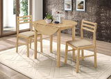 Bucknell 3-piece Dining Set with Drop Leaf Natural and Tan - 130006 - Luna Furniture