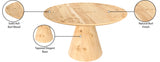 Linette Burl Dining Table from Meridian - Luna Furniture