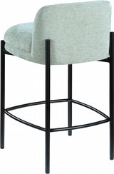 Burton Chenille Fabric Bar / Counter Stools Mint, Set of 2 from Meridian - Luna Furniture