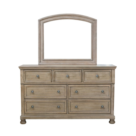 Bethel Wire Brushed Gray Sleigh Storage Platform Bedroom Set from Homelegance - Luna Furniture