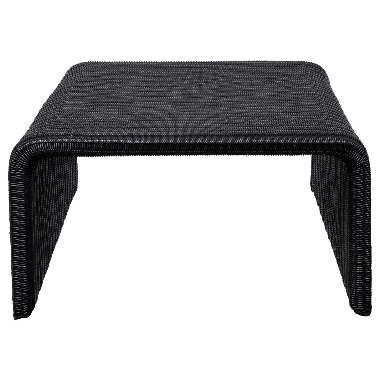 Cahya Woven Rattan Sqaure Coffee Table Black from Coaster - Luna Furniture