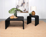 Cahya Woven Rattan Sqaure Coffee Table Black from Coaster - Luna Furniture