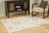 Calkin Linen/Gray/Caramel 5' x 7' Rug - R406392 - Luna Furniture