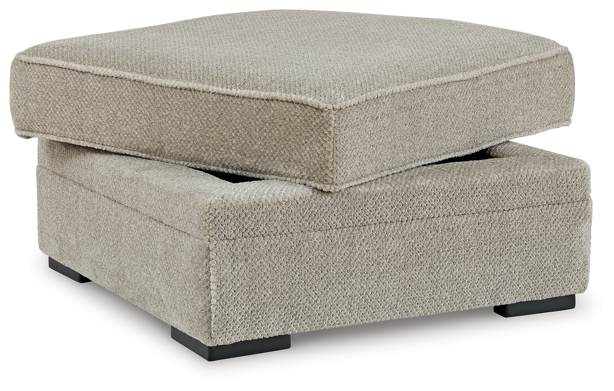 Calnita Sisal Ottoman With Storage from Ashley - Luna Furniture