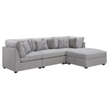 Cambria 4-piece Upholstered Modular Sectional Grey from Coaster - Luna Furniture