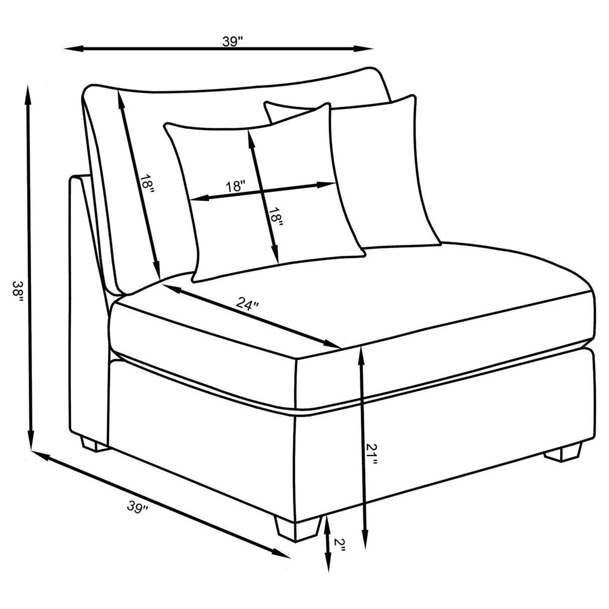 Cambria 4-piece Upholstered Modular Sectional Grey from Coaster - Luna Furniture