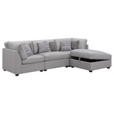 Cambria 4-piece Upholstered Modular Sectional Grey from Coaster - Luna Furniture