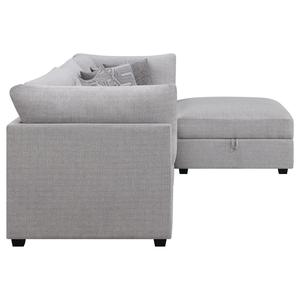 Cambria 4-piece Upholstered Modular Sectional Grey from Coaster - Luna Furniture