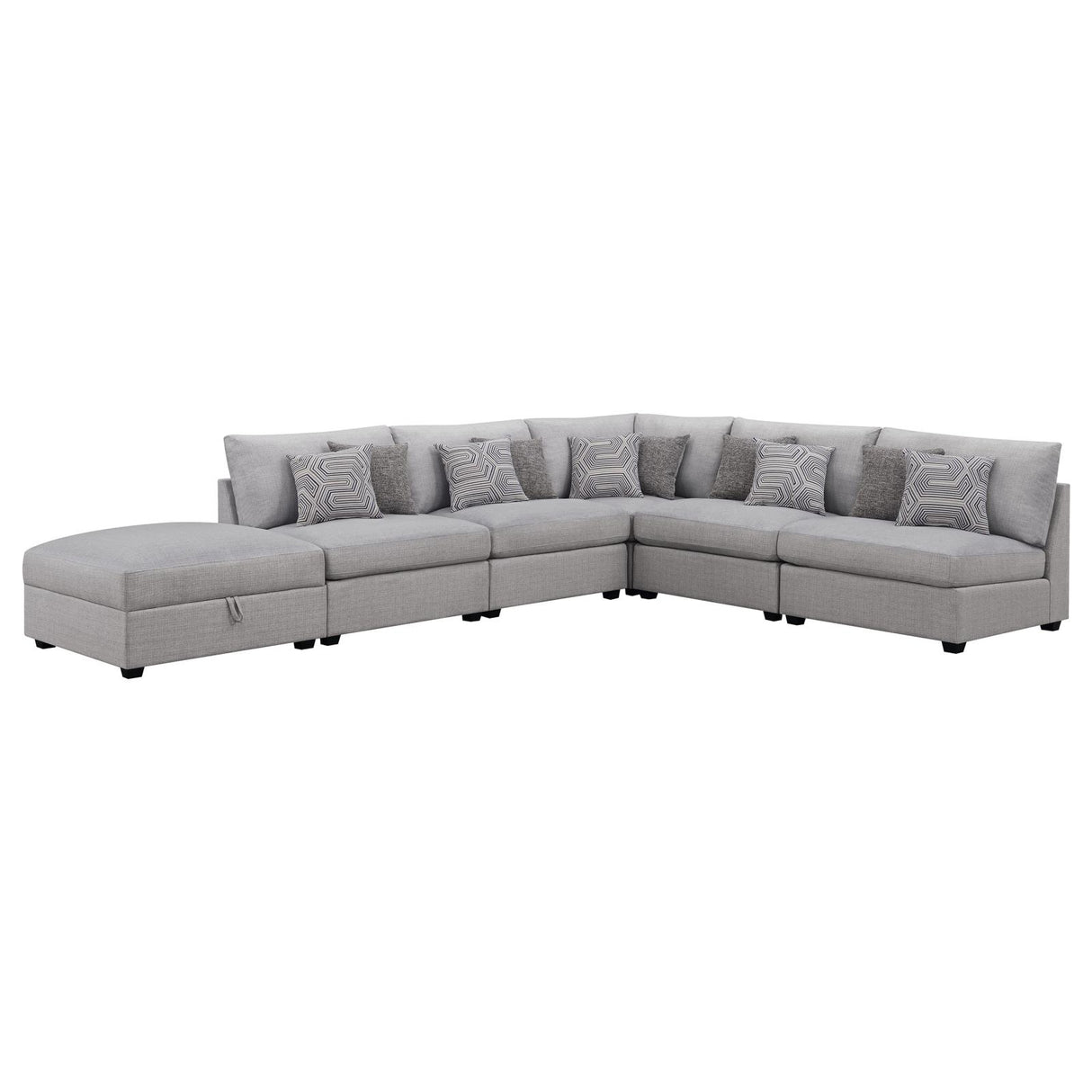 Cambria 6-piece Upholstered Modular Sectional Grey from Coaster - Luna Furniture