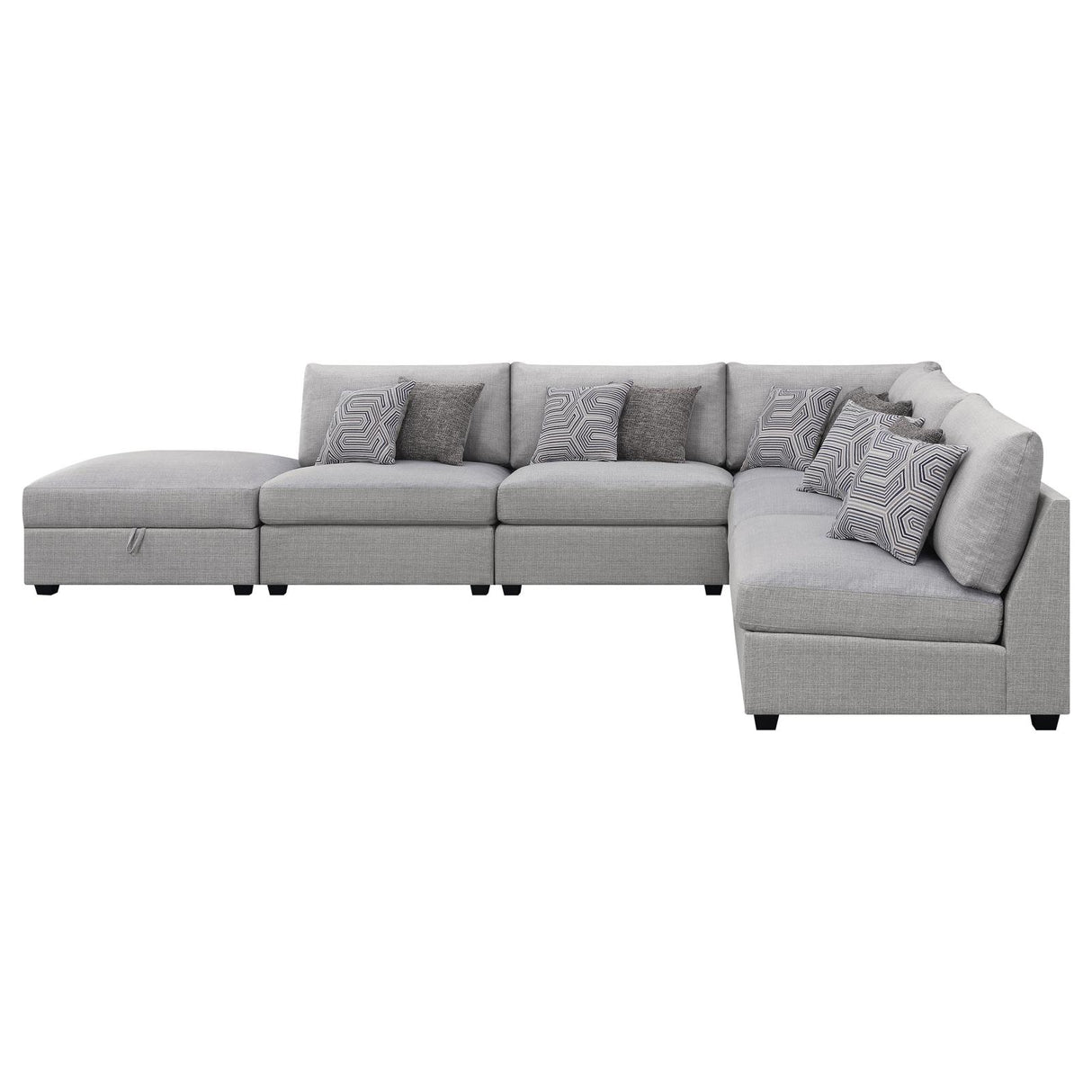 Cambria 6-piece Upholstered Modular Sectional Grey from Coaster - Luna Furniture