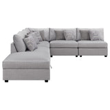 Cambria 6-piece Upholstered Modular Sectional Grey from Coaster - Luna Furniture