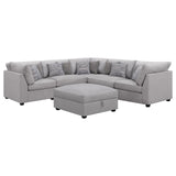 Cambria 6-piece Upholstered Modular Sectional Grey from Coaster - Luna Furniture