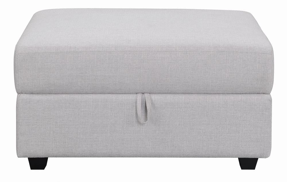 Cambria Square Storage Ottoman Gray from Coaster - Luna Furniture