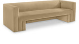 Camel Henson Velvet Sofa from Meridian - Luna Furniture