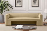 Camel Henson Velvet Sofa from Meridian - Luna Furniture