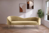 Ritz Camel Velvet Sofa from Meridian - Luna Furniture