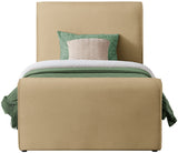 Camel Sloan Velvet Twin Bed from Meridian - Luna Furniture