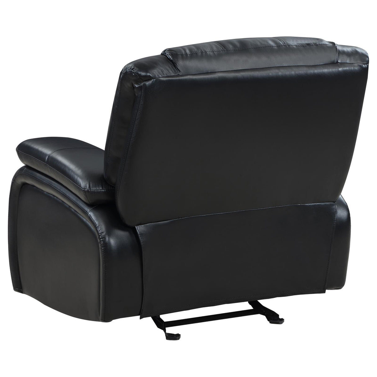 Camila Upholstered Glider Recliner Chair Black - 610246 - Luna Furniture