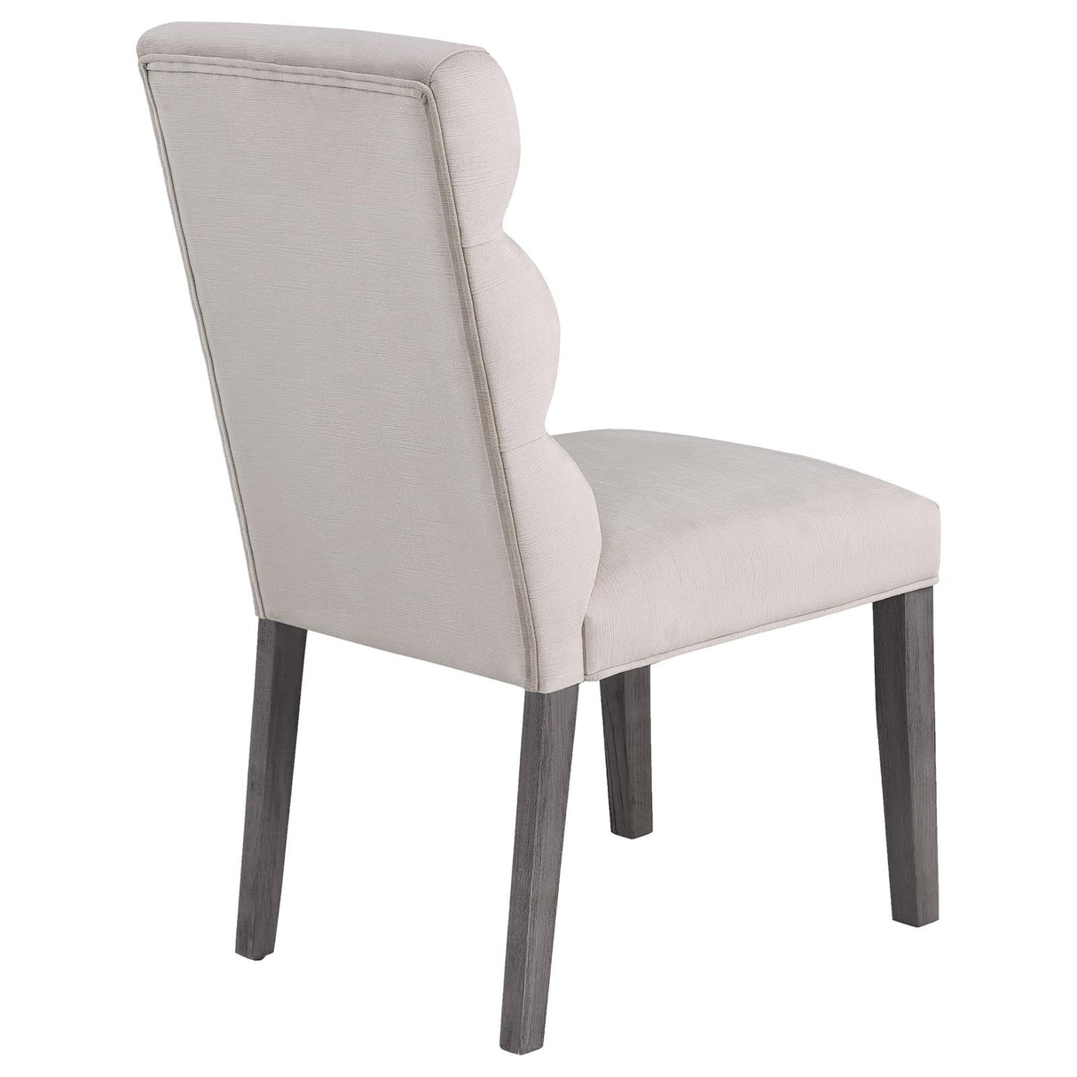 Carla Upholstered Dining Side Chair Stone (Set of 2) from Coaster - Luna Furniture