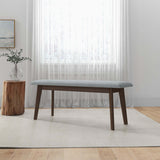 Carlos Fabric Upholstered Solid Wood Bench 36" - AFC00041 - Luna Furniture