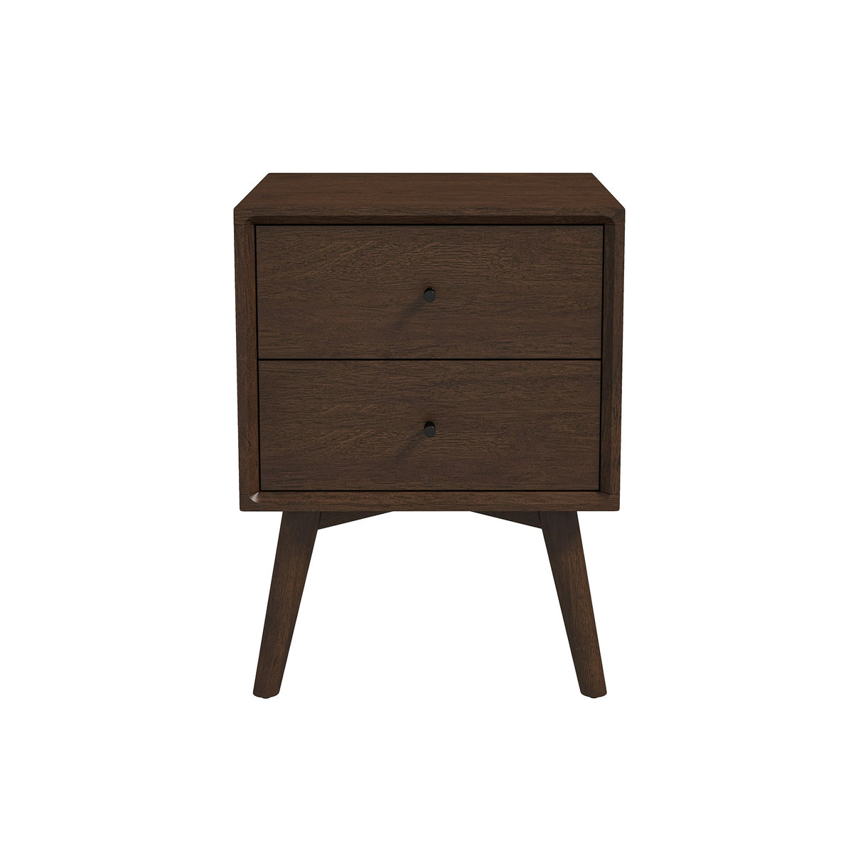 Caroline Mid Century Modern Style Night Stand 2-Drawer - AFC00259 - Luna Furniture