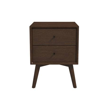 Caroline Mid Century Modern Style Night Stand 2-Drawer - AFC00259 - Luna Furniture