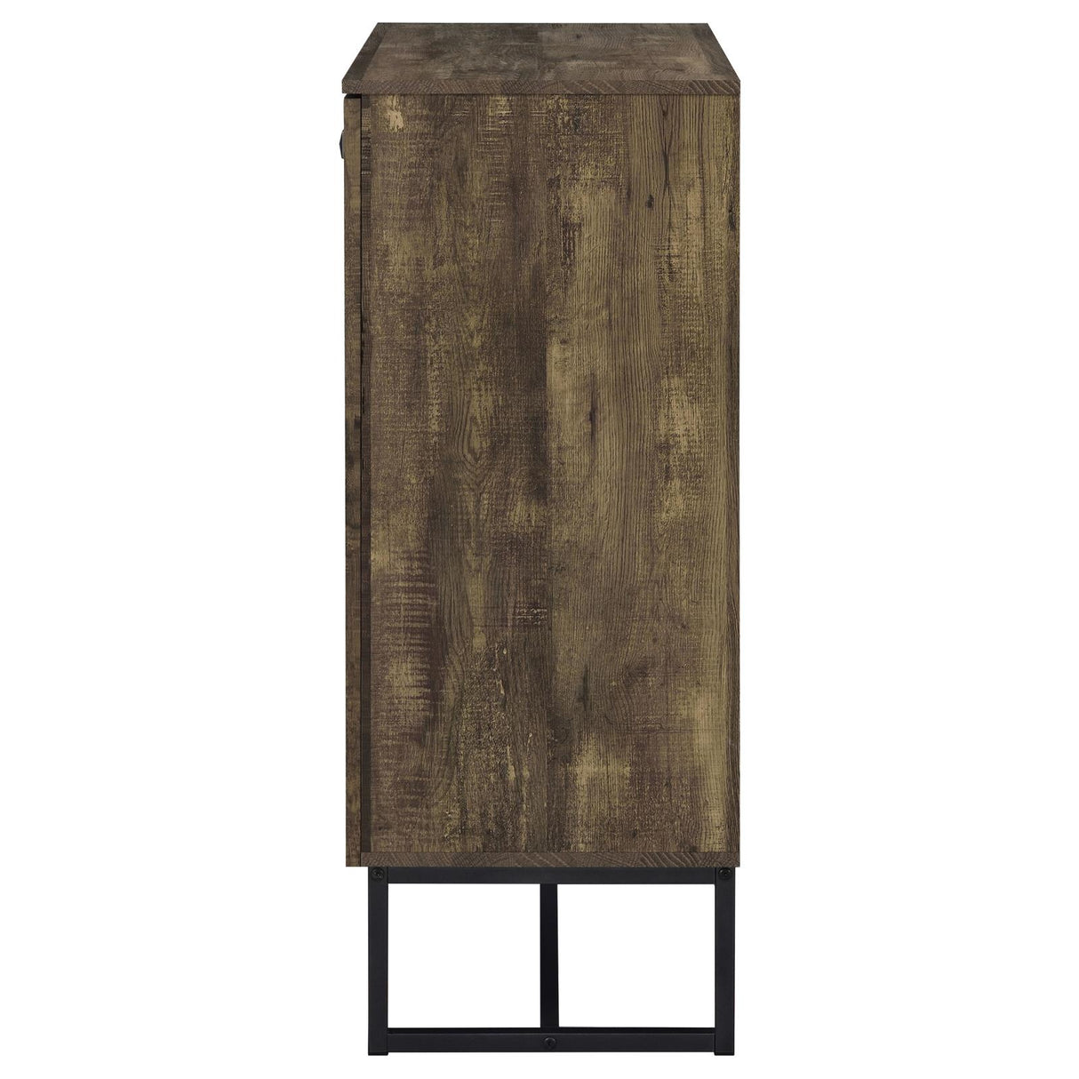 Carolyn 2-door Accent Cabinet Rustic Oak and Gunmetal - 959639 - Luna Furniture