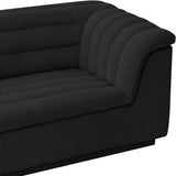 Cascade Boucle Fabric Chair Black from Meridian - Luna Furniture