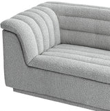 Cascade Boucle Fabric Chair Grey from Meridian - Luna Furniture