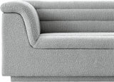 Cascade Boucle Fabric Chair Grey from Meridian - Luna Furniture