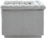 Cascade Boucle Fabric Chair Grey from Meridian - Luna Furniture