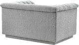 Cascade Boucle Fabric Chair Grey from Meridian - Luna Furniture